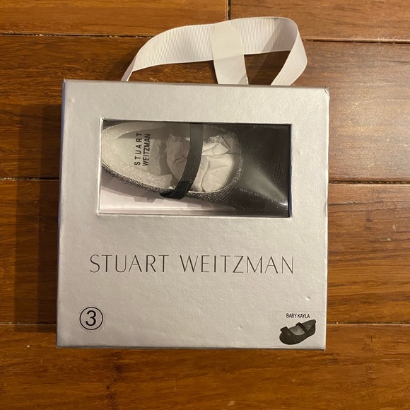 Stuart Weitzman Baby Kayla Sparkling Bow Shoe - Size 3 - New in Box - Picture 8 of 8